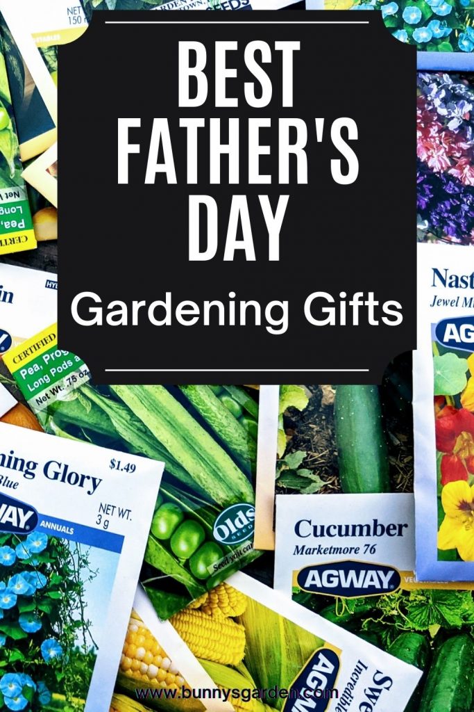 Best Father's Day Gardening Gifts - Seed packets background on pinterest image