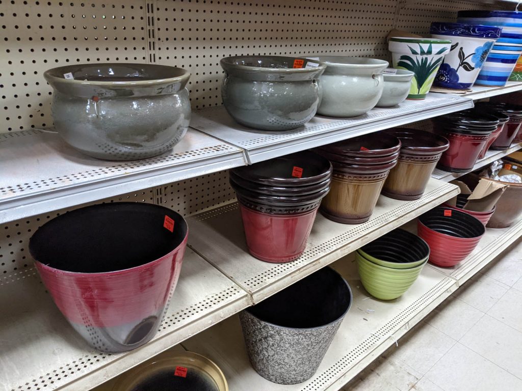 Variety of Beautiful Colored Flower Pots and Planters at Ollies