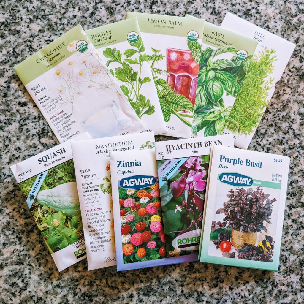 Agway Clearance Seeds purchased for 25% off in mid-September 2021