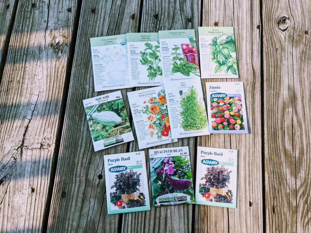 Discount Seeds Haul purchased in September 2021
