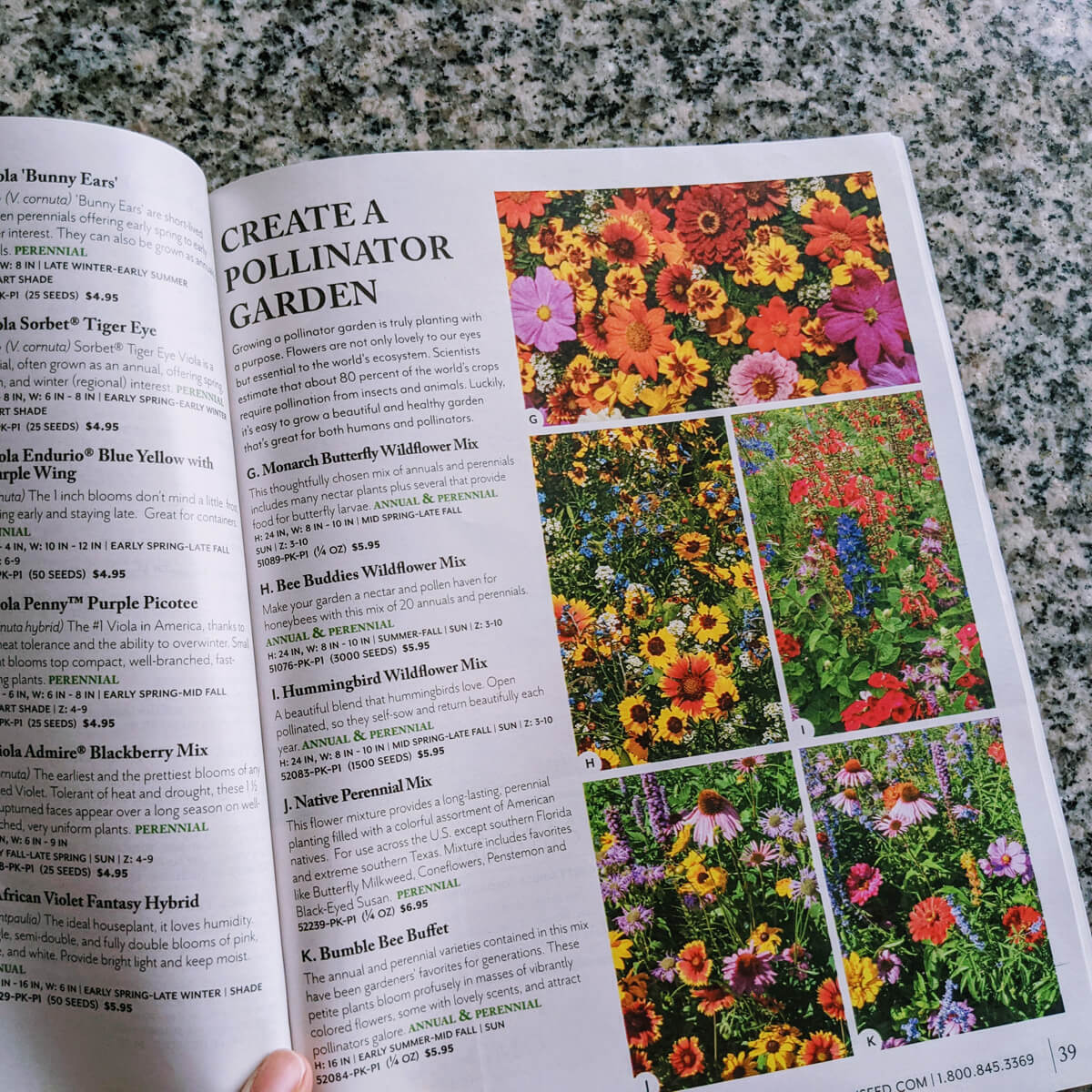 Free Park Seed Catalog - themed for Pollinator Garden