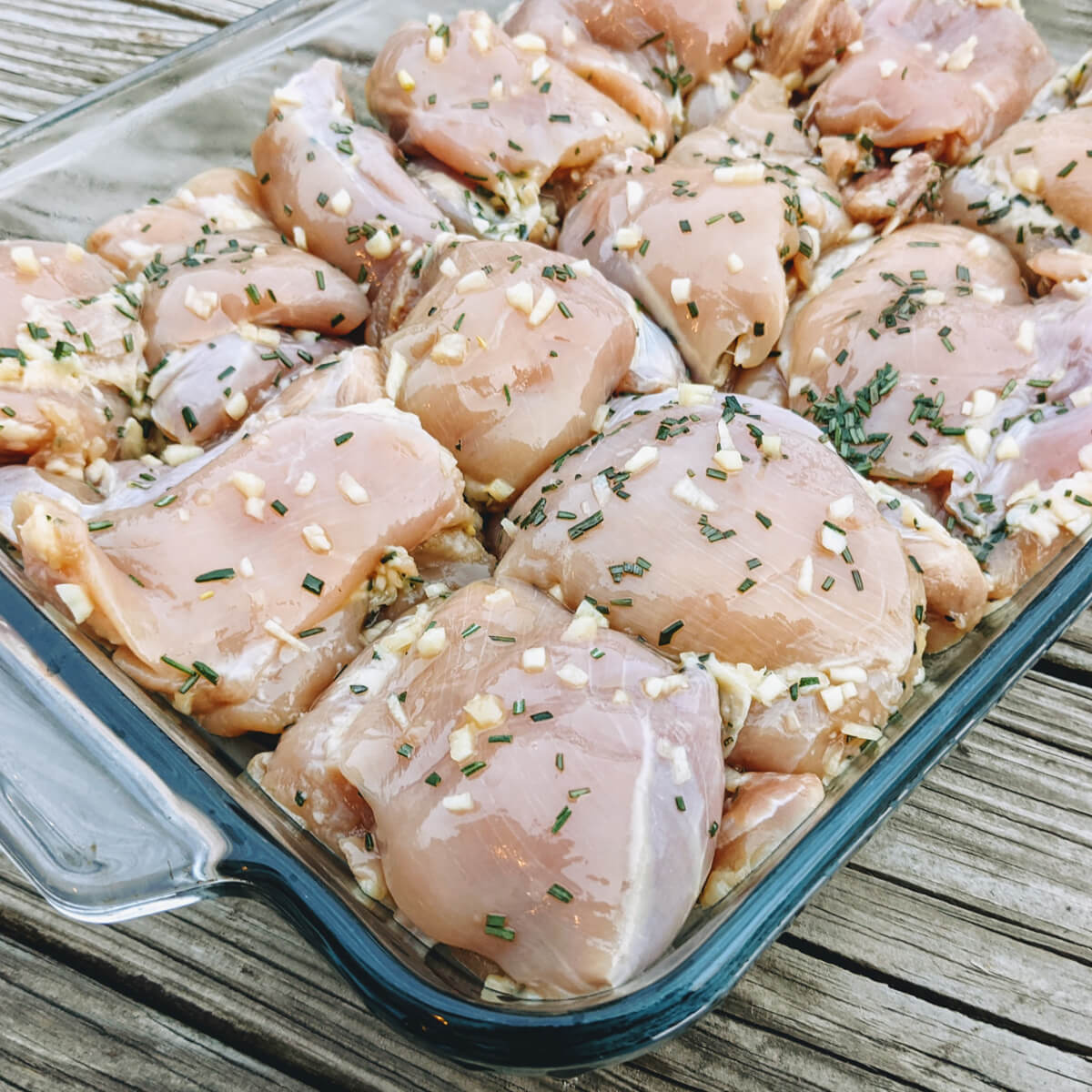 Boneless Skinless Chicken Thighs with Garlic and Rosemary