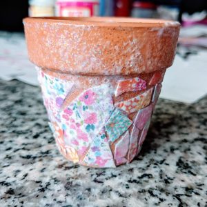 Fun Mod Podge Use – DIY Decoupage Flower Pot