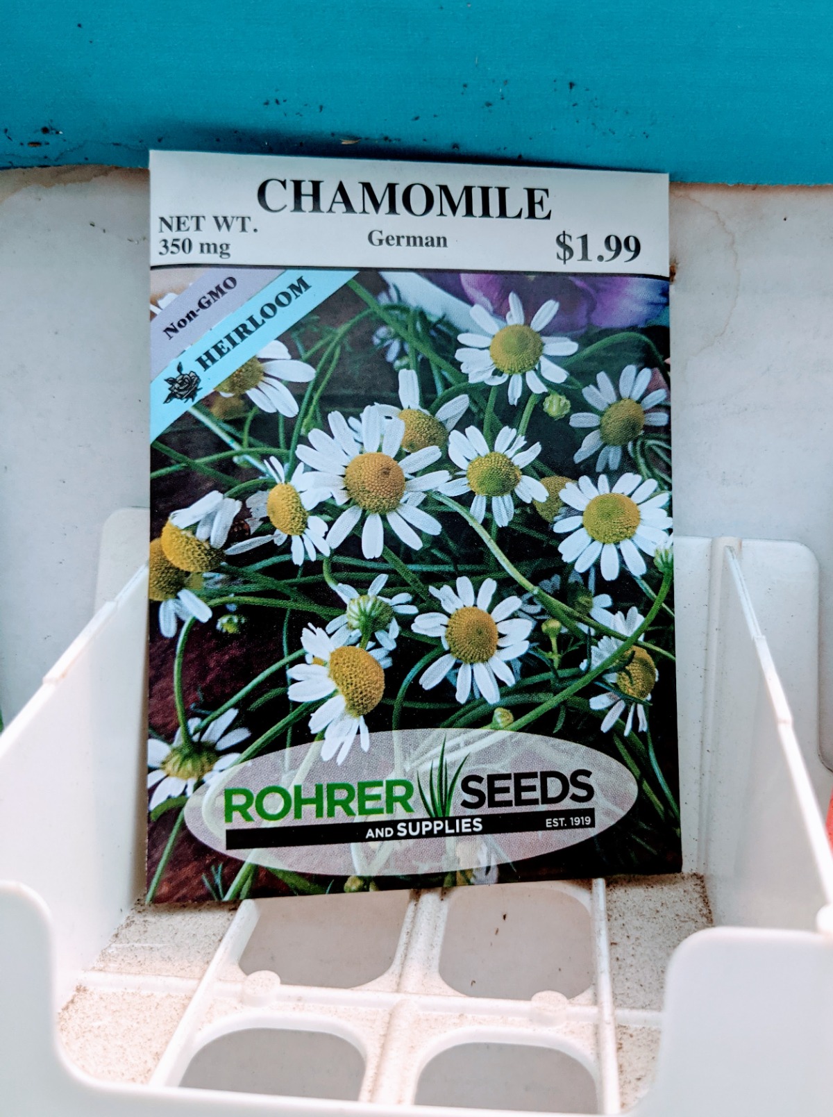Chamomile Seeds Packet