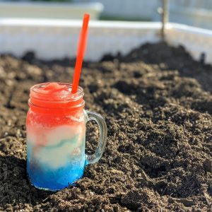 Layered Red White and Blue Miami Vice Drink – Memorial Day, 4th of July, Labor Day