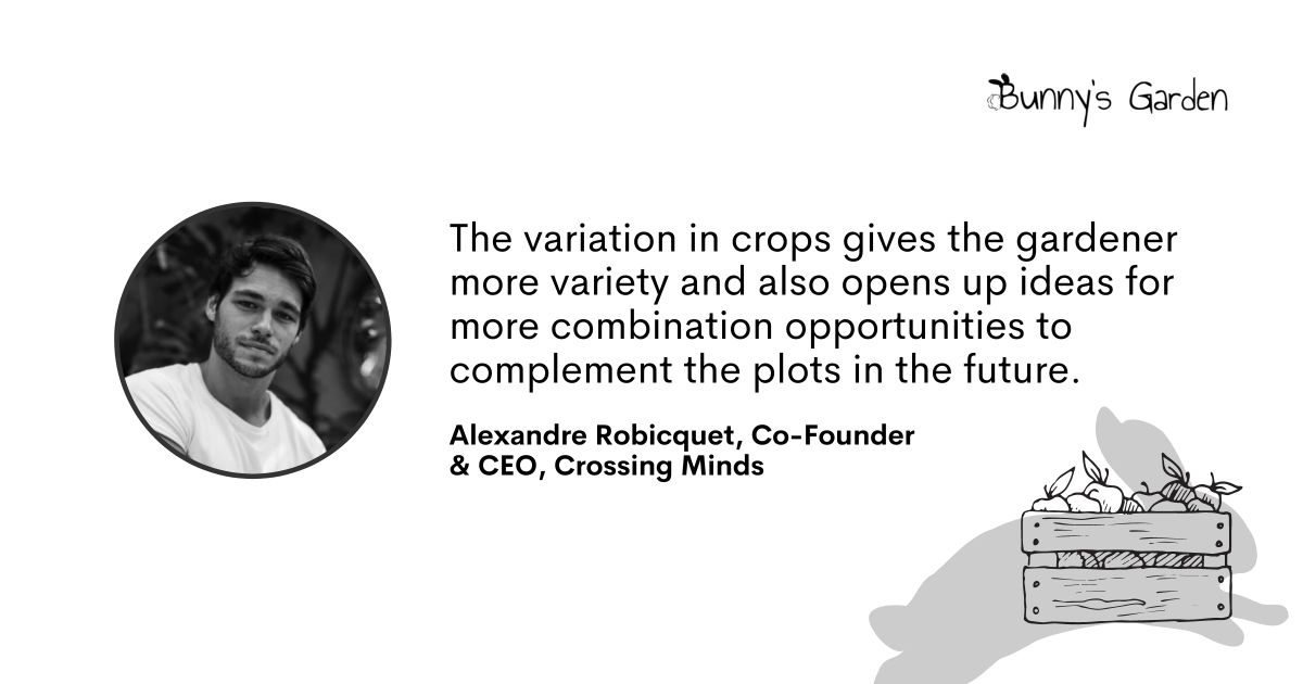 Crop rotation quote with photo of Alexandre Robicquet