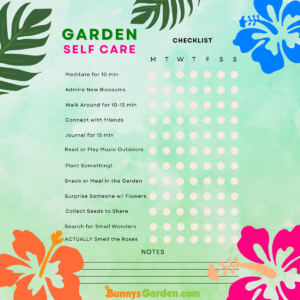 Meditation Garden Ideas – Free Garden Self Care Printable